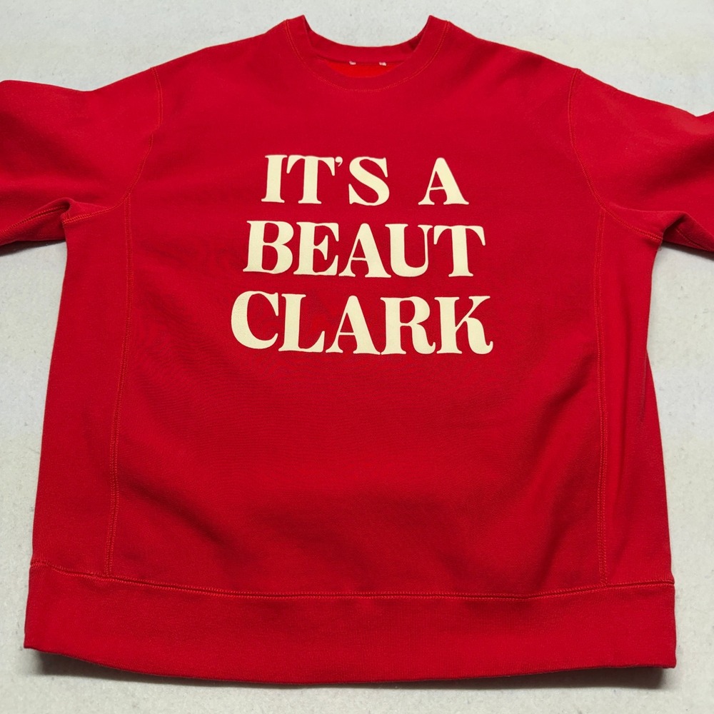 Its A Beaut Clark Christmas Sweatshirt Red Independent Trading Co Size Large - Picture 3 of 9